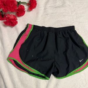 Black, Pink, and Green Women’s Nike shorts